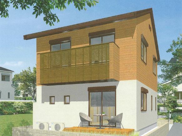 外観パースお庭側